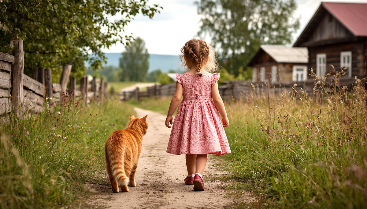 Рыжик побежал, а я следом за ним!