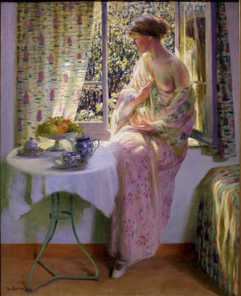 "Молодая женщина у открытого окна". 