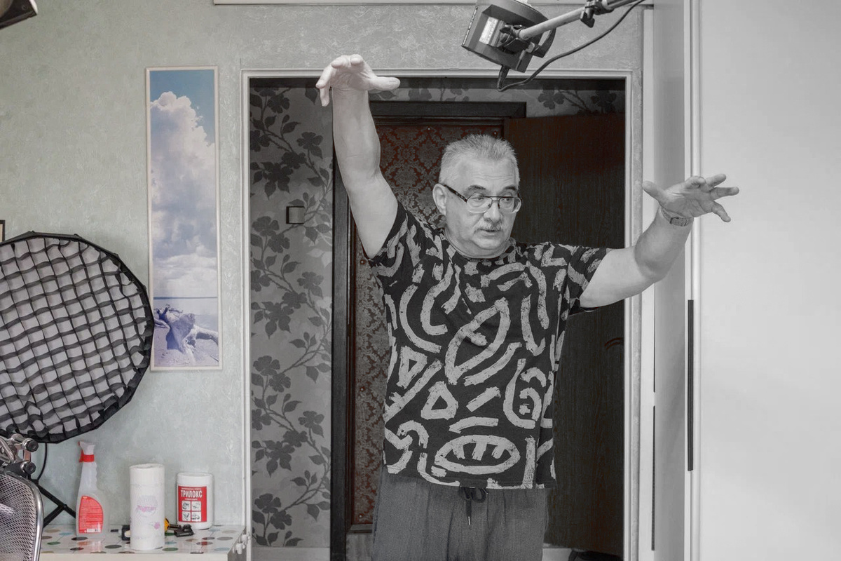 Андрей Медведев в процессе. Фото Александра Симушкина, 2025 г.