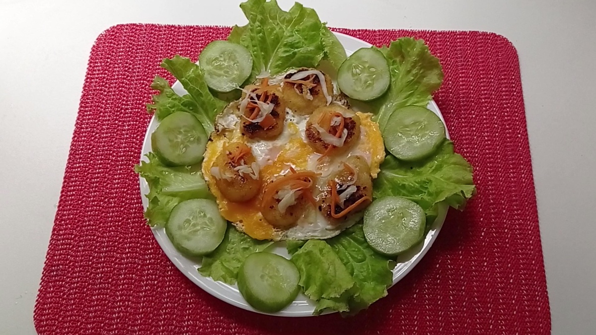 НАГГЕТСЫ В ЯИЧНИЦЕ.