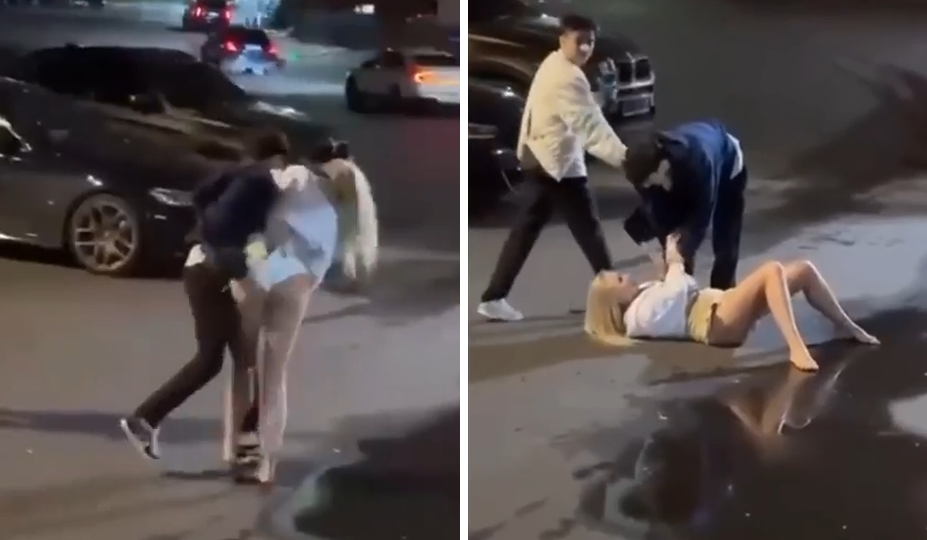 "Сегодня ты проведешь ночь со мной!": приезжему Маге так понравилась девушка, что он "разложил" её прямо на асфальте возле клуба в Москве.
