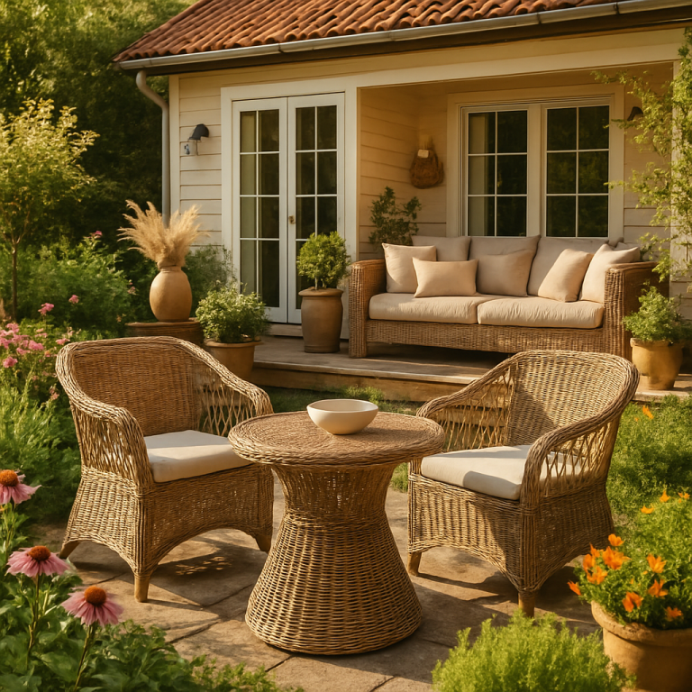    Преобразите свою дачу: 10 идей плетения из искусственного ротанга для уютного и стильного декора Loza