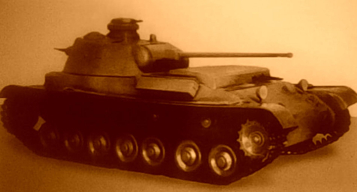 Макет танка А-44 в варианте "истребитель танков". Фотография в свободном доступе.