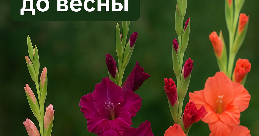 Гладиолусы в августе: когда пора выкапывать и как хранить до весны