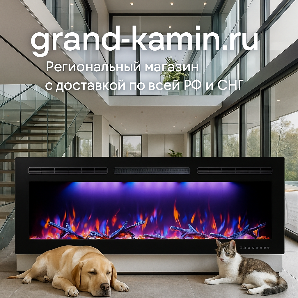    Электрический камин FreeSpace 55 LED FX QZ как искусство: уютный рай, который изменит ваш интерьер навсегда Kamin