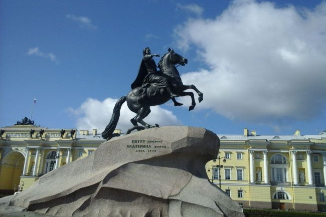 243 года назад, в честь столетия воцарения Петра I, был открыт памятник первому императору