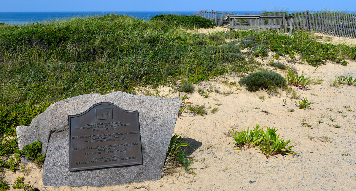Место передачи первого трансатлантического радиосигнала