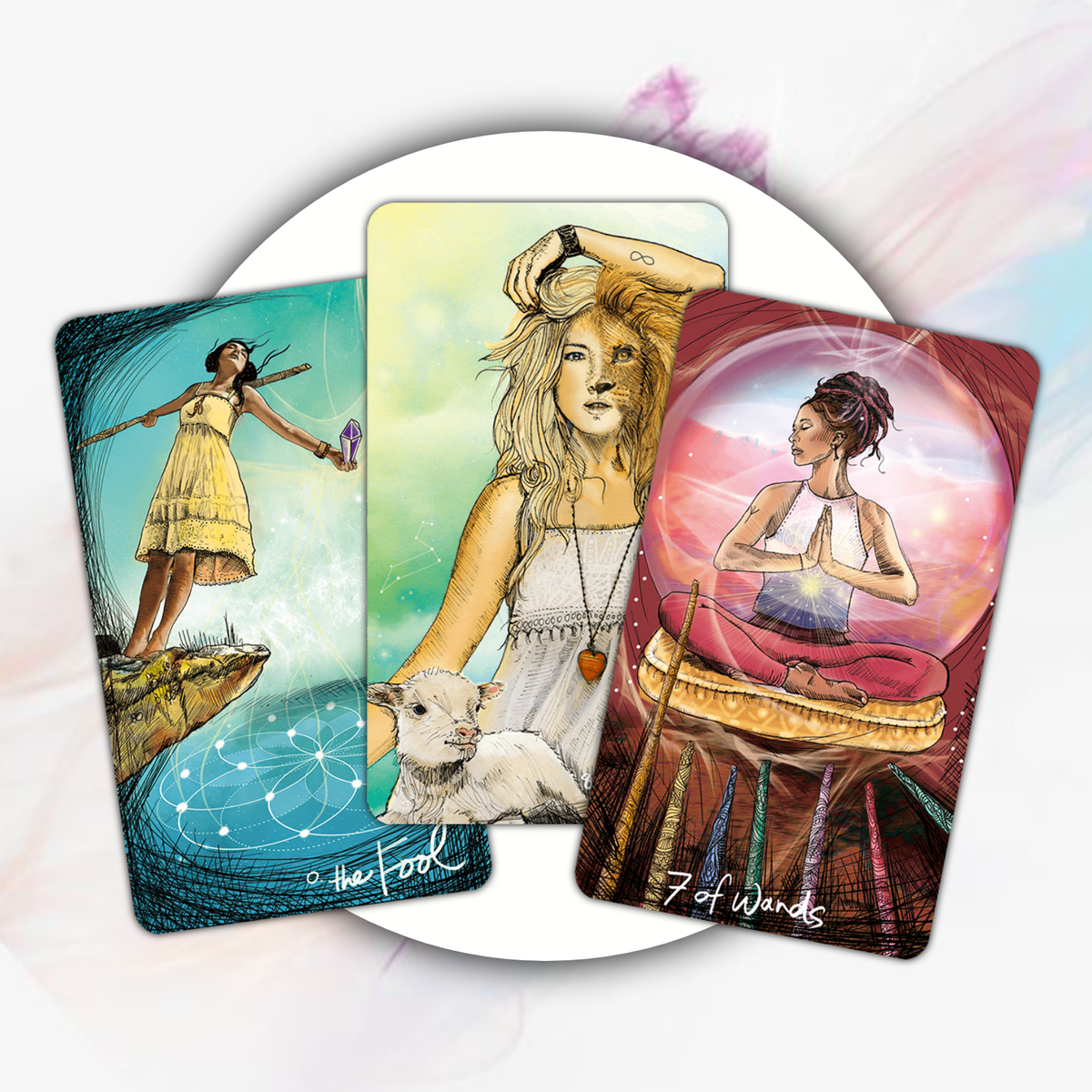 Шут. Сила. 7 Жезлов