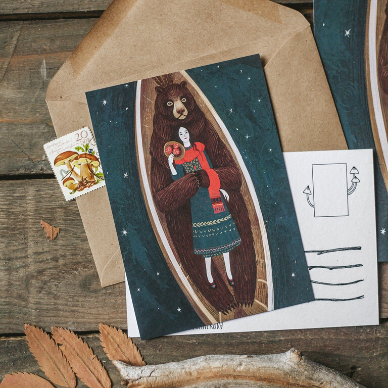 Открытка "Лодка"