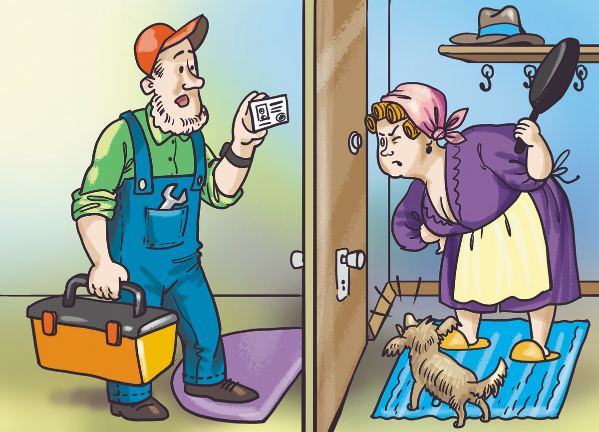 Женщина  жестко  отстаиваит свои границы.