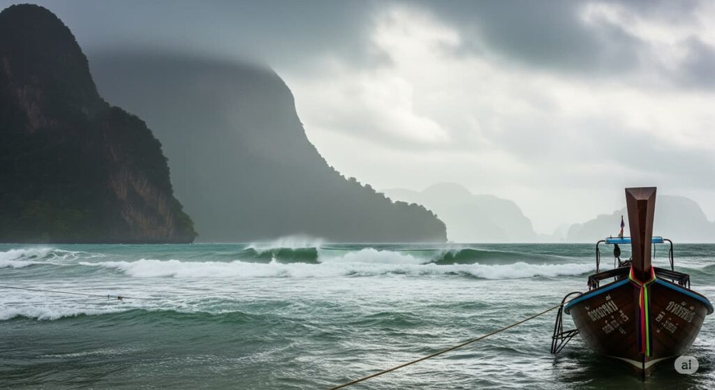    Пханга: сильный дождь и ветер до 17 августа. Ограничения для судов
