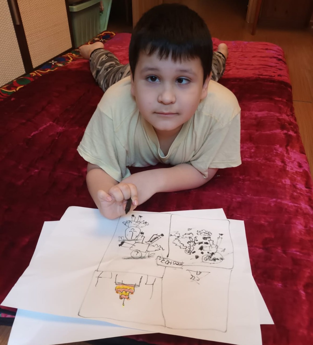 Адиль и совместное творчество с мамой