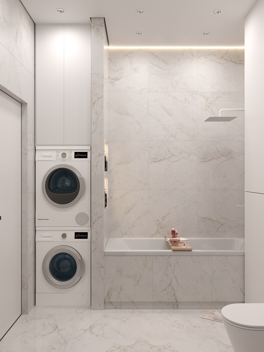 Фрагмент санузла в моем дизайн-проекте 3-х комнатной квартиры в ЖК "Еловый" г. Владивосток