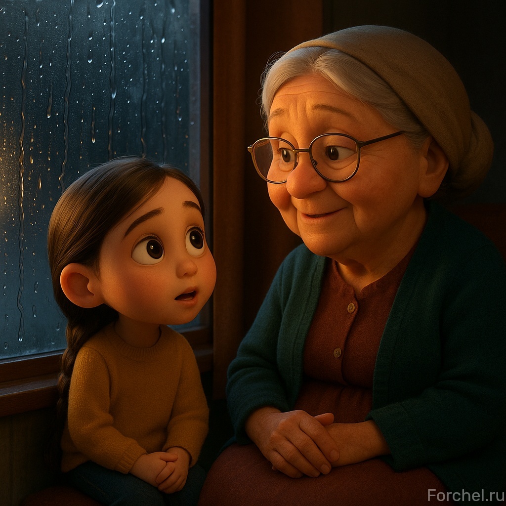 Настенька с бабушкой