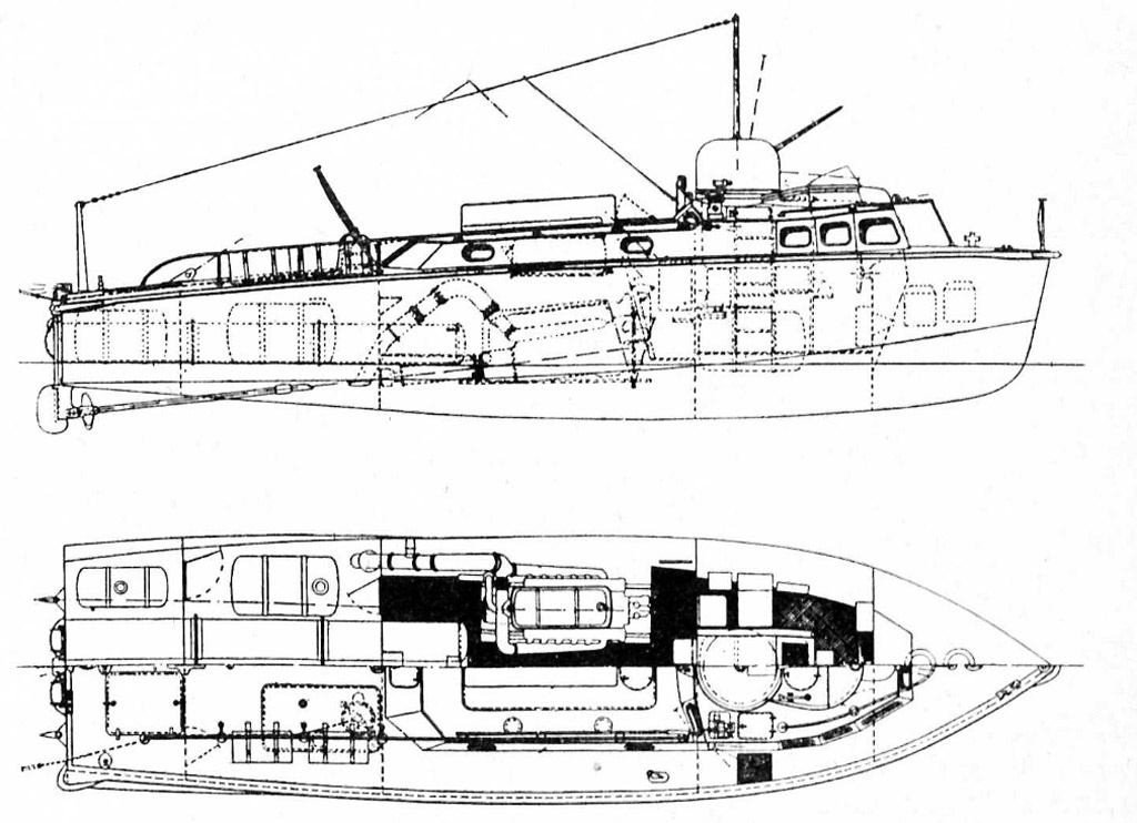 Leichte Schnellboote, всего в него ставилось 2 таких мотора.