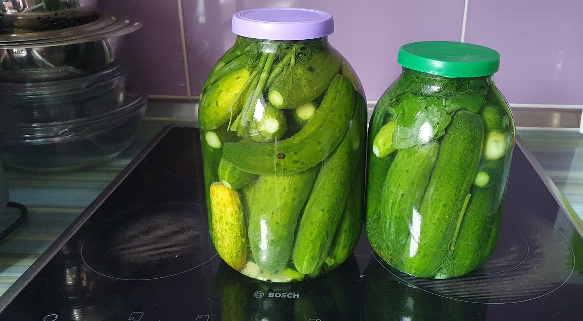 Солёные огурцы. Фото автора.