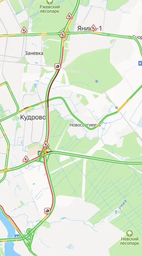    Фото: скриншот сервиса «Яндекс.Пробки»