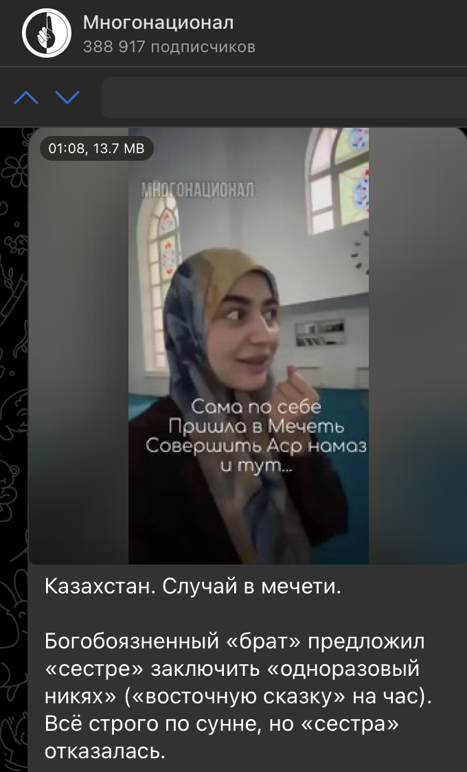    Скриншот: t.me/mnogonazi/25544