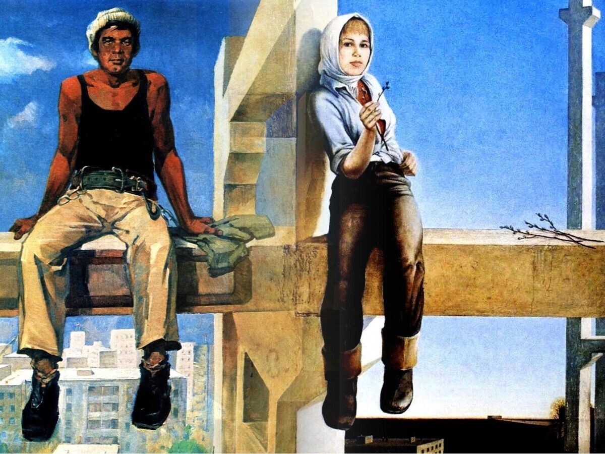  «Портрет строителя-монтажника КамАЗа Мазита Ибатуллина» + «Новый день»