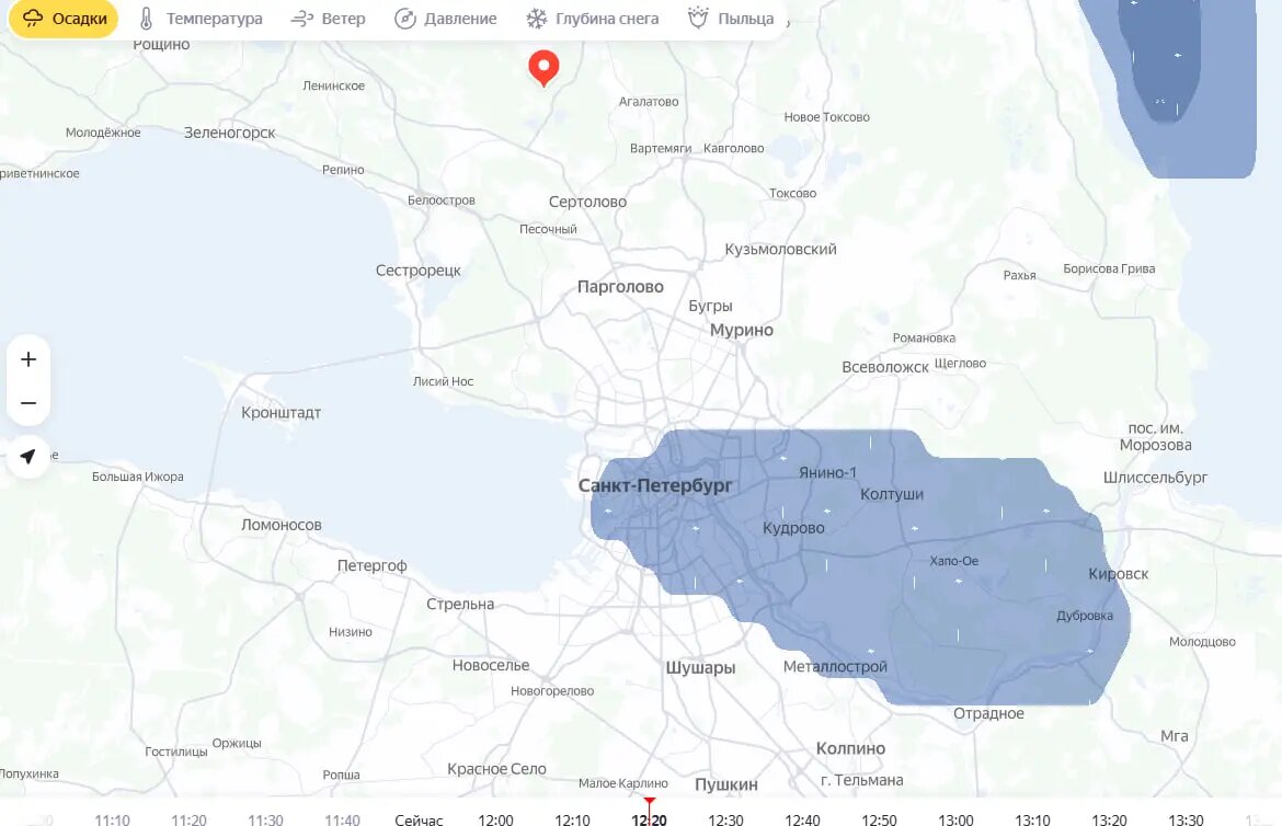    Фото: скриншот с сайта сервиса «Яндекс.Погода»