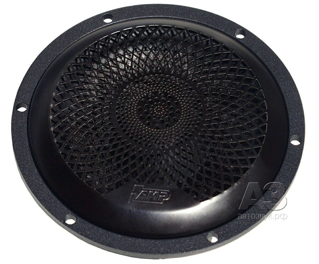 Динамик комплектуется «лотусоподобной» сеткой с отверстиями разной формы и площади. Сетка устанавливается в паз корзины на герметик, он входит в комплект