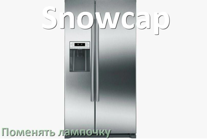 
Как в холодильнике Snowcap поменять лампочку освещения