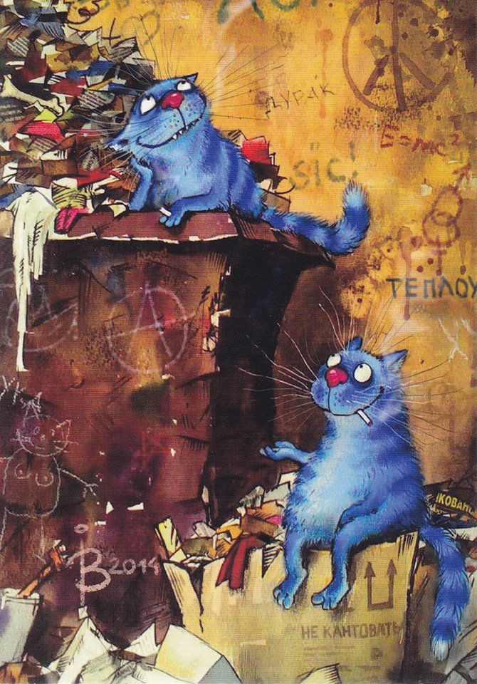 синие коты Рины Зенюк