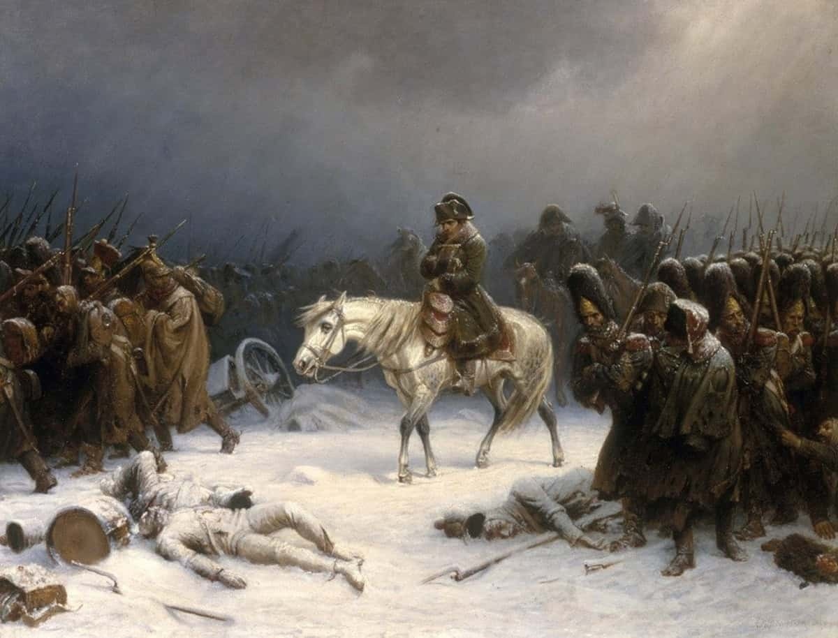 Адольф Нортен, "Отступление Наполеона  из Москвы" (1851).