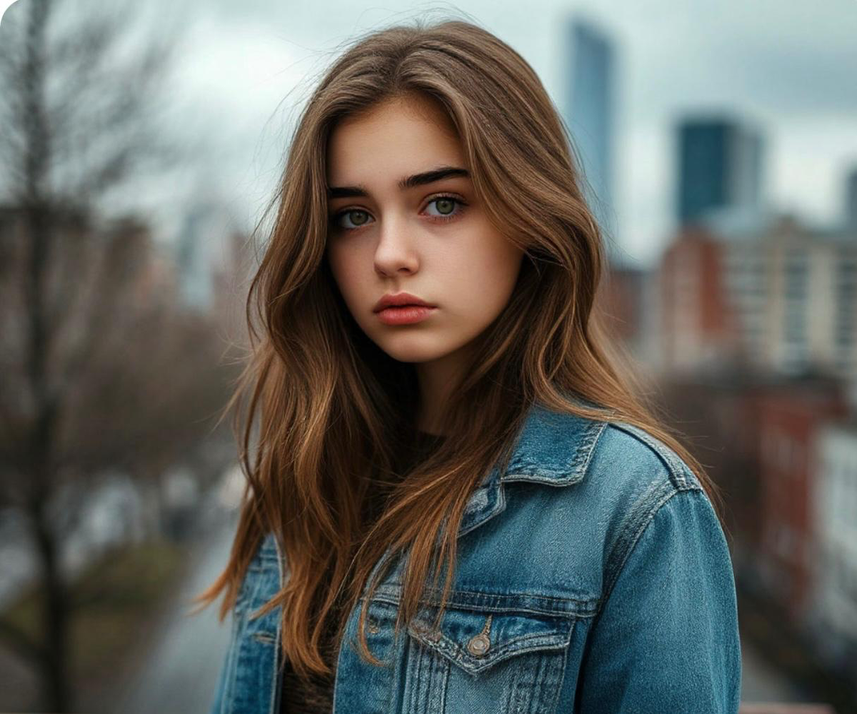 Картинка сделана ИИ. Так она (нейросеть) видит 25летнюю одинокую мать