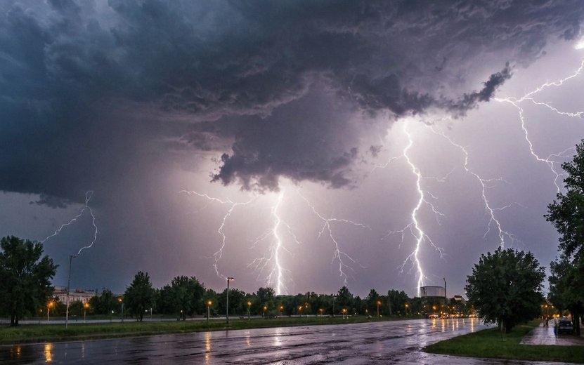    Жителей Удмуртии снова предупредили о грозах и тумане