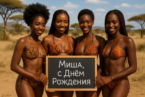 Поздравление из Африки