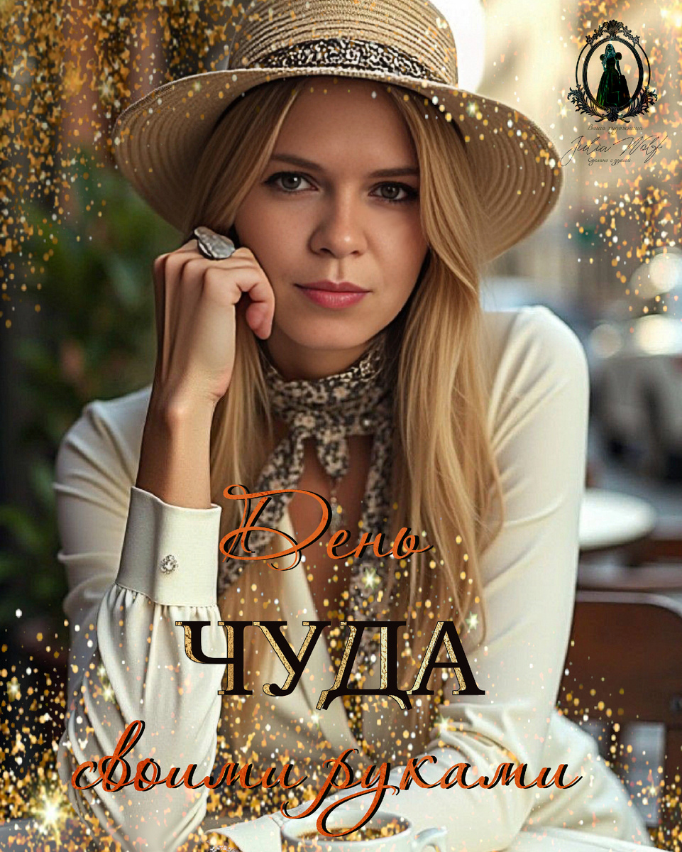 Джулия Вульф в кафе