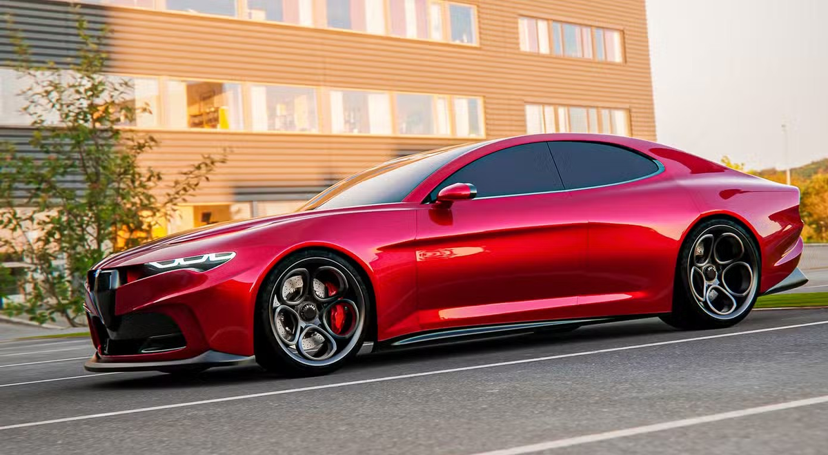 Новая Alfa Romeo Giulia (рендер)