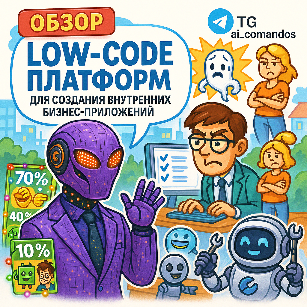    Low-code для бизнеса: 3 платформы, которые автоматизируют компанию за 1 месяц без программистов Дмитрий Попов | Comandos.ai