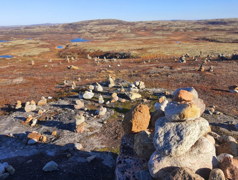 Каменный сад по дороге в Териберку.