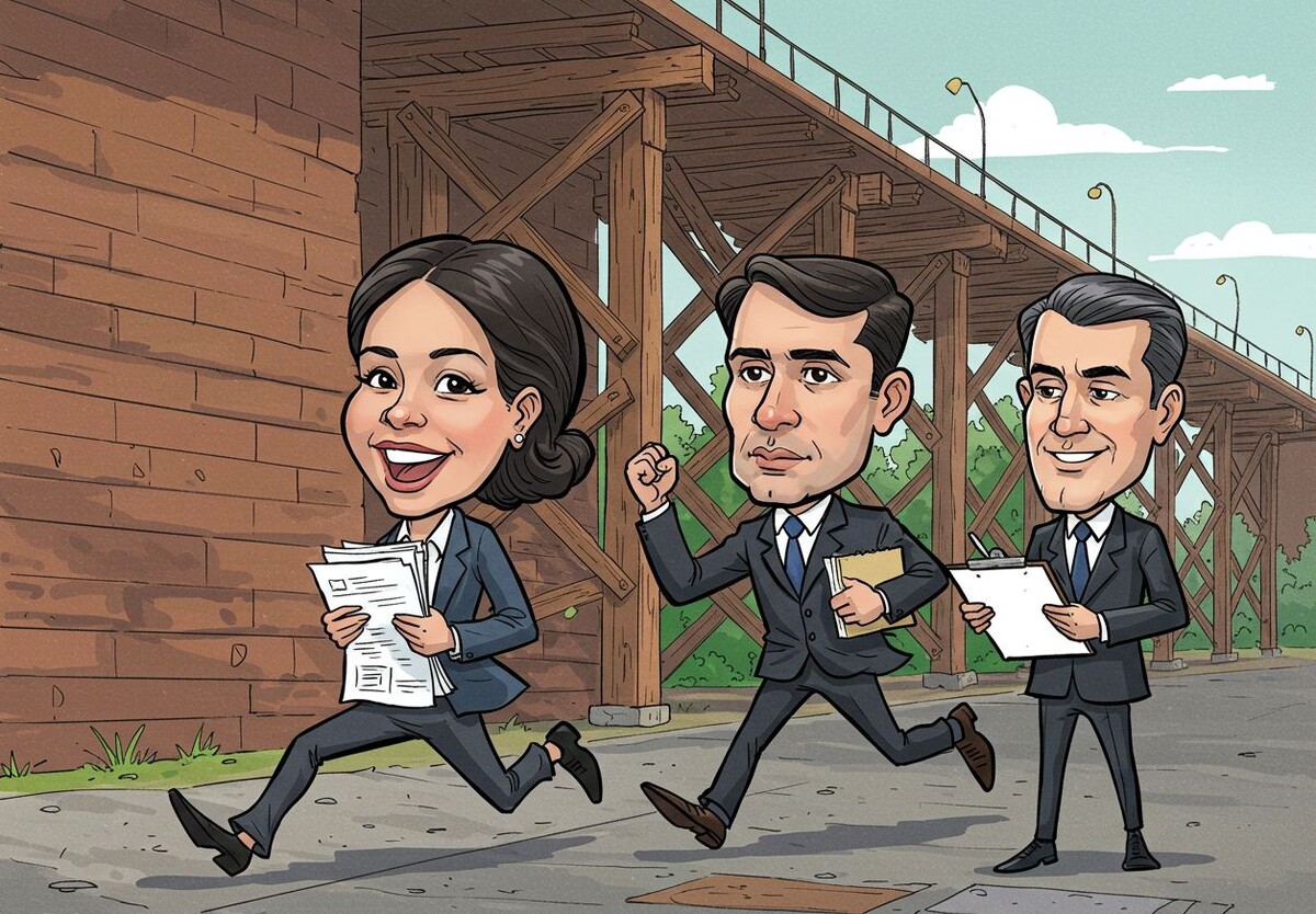 Мосты не жгём , а строим. Рисунок автора.