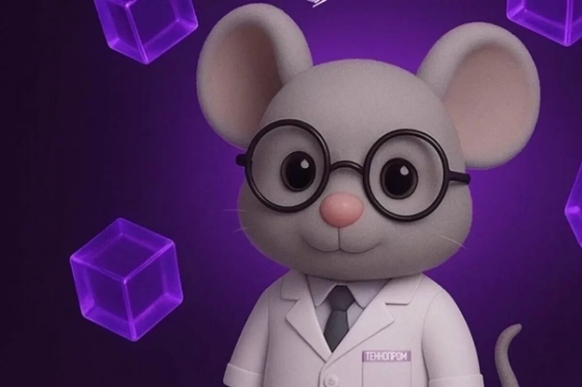    Мышонок Квантик стал талисманом форума «Технопром» в Новосибирске