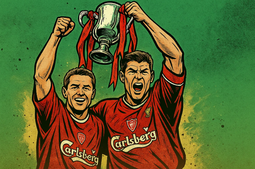 Стивен Джеррард и Майкл Оуэн были одноклубниками в «Ливерпуле» с 1998 по 2004 год. Картинка @Sergey_Sicilia