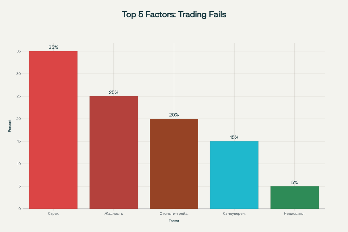 Топ-5 психологических факторов провала трейдеров
