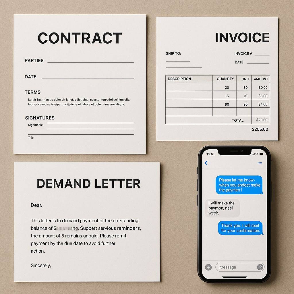 Без этой документальной базы шансы на успешное взыскание долга резко падают. Сохраняйте ВСЕ!  