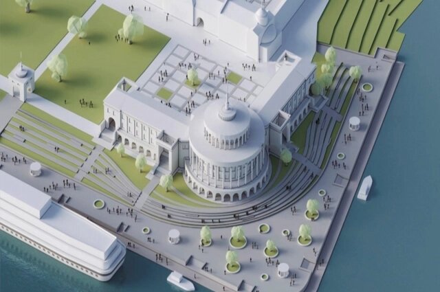    Так должен выглядеть архитектурный комплекс после восстановления. Фото: Правительство Тверской области