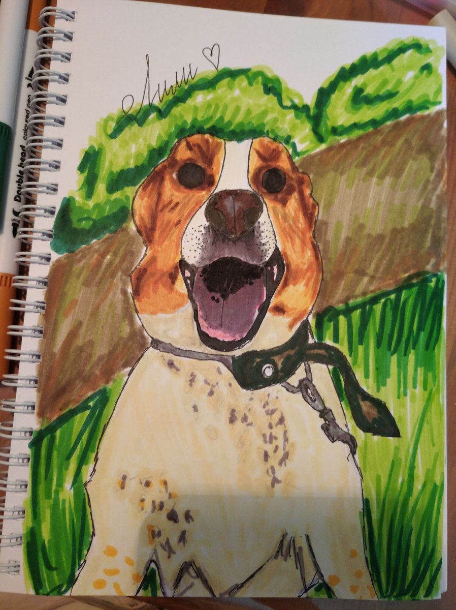 Вот так изобразила Лили наша юная помощница Вера. Очень здорово