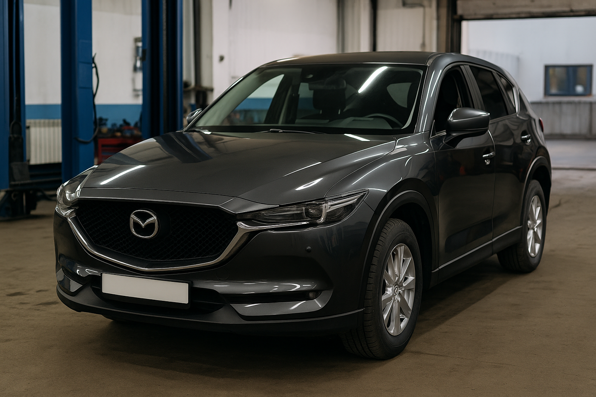 Mazda CX-5 на ремонте в СТО Армада Моторс у м. Звёздная, Санкт-Петербург.
