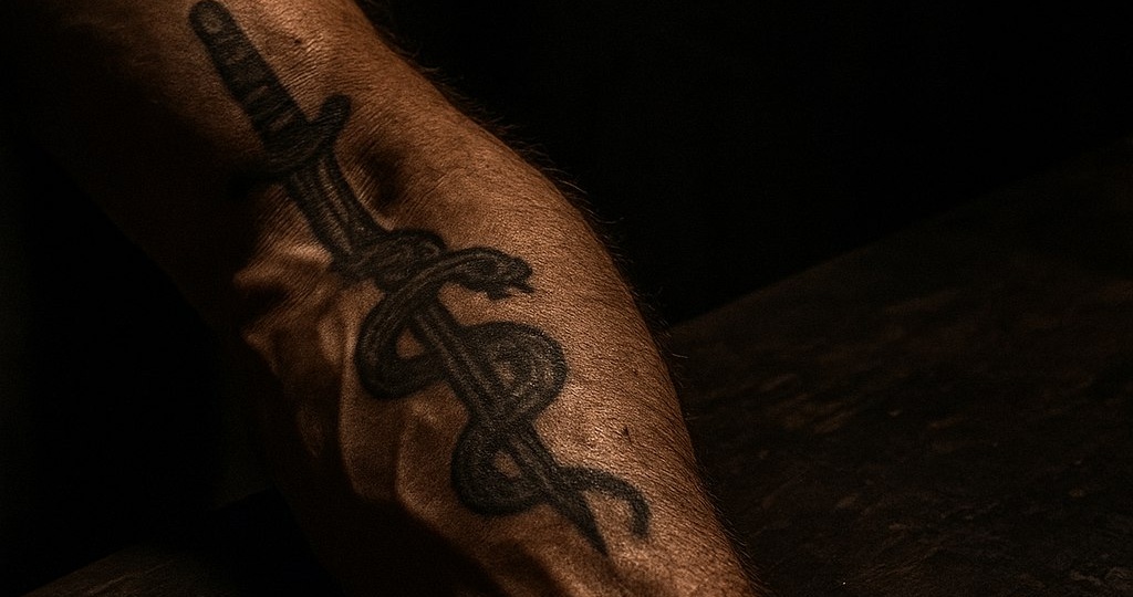 Что означает татуировка «Кинжал со змеёй» и почему с её владельцем лучше быть осторожным