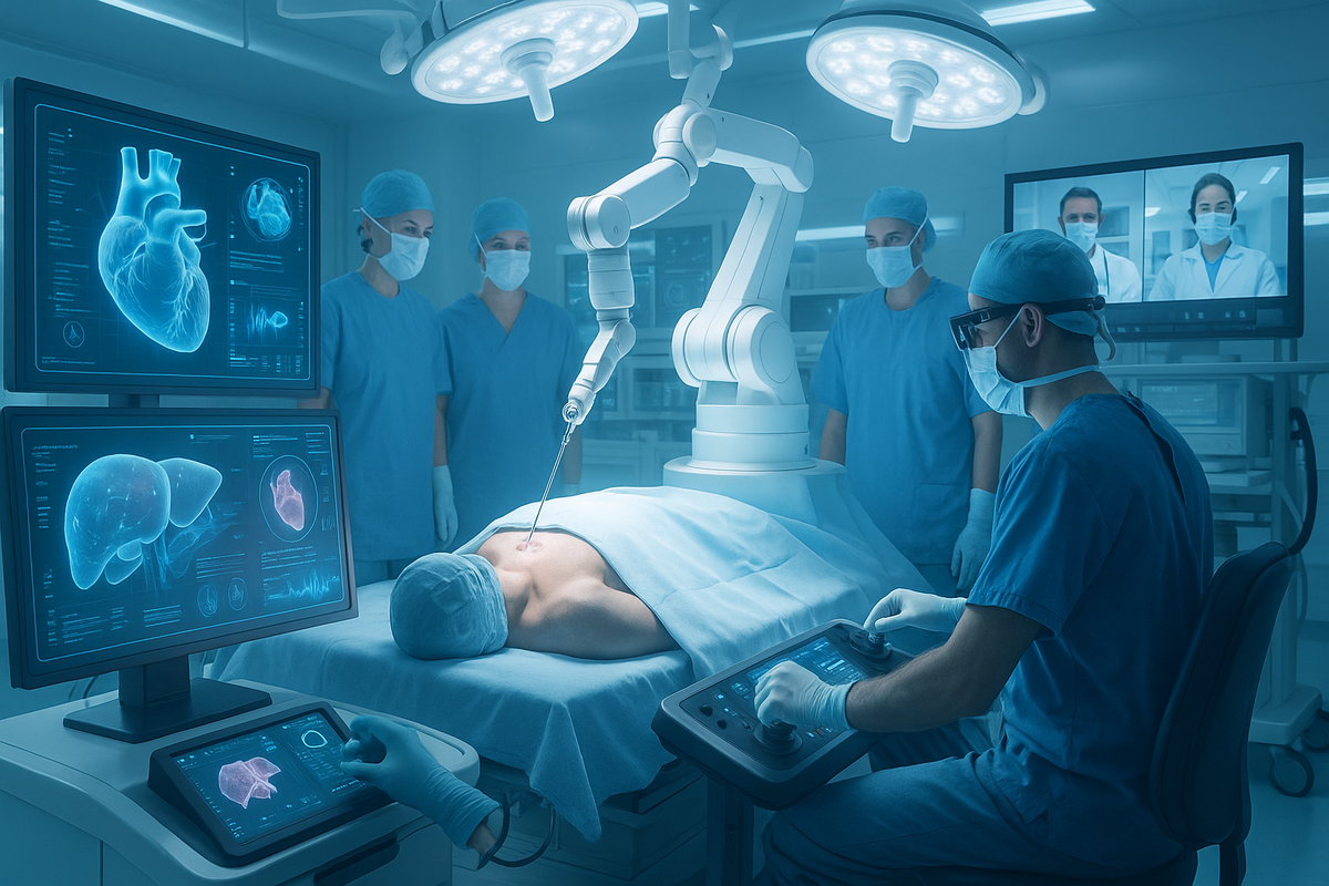 Операция, проводящаяся с помощью роботизированной системы