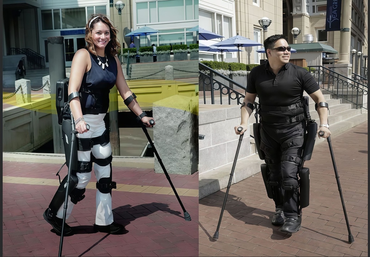 Пациенты в экзоскелете
