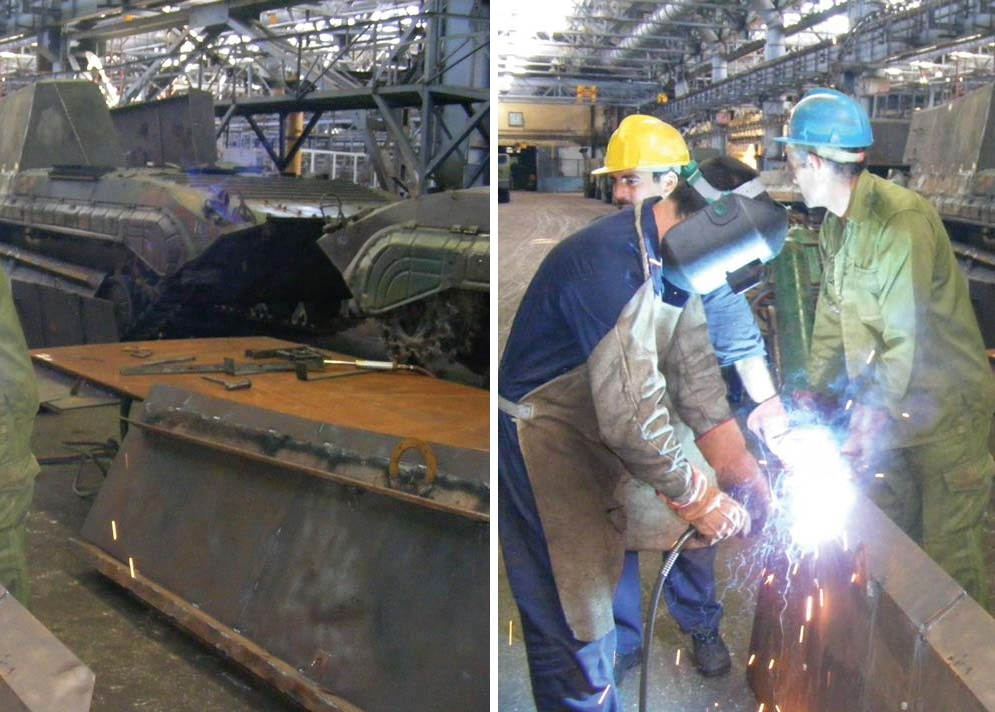 Изготовление эрзац-САУ из БМП-1 на одном из предприятий