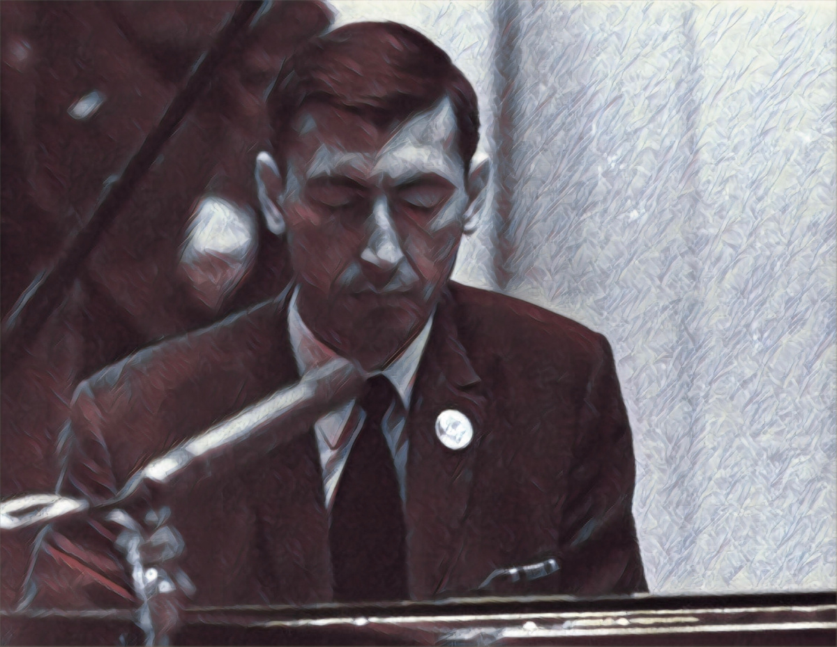 Джазовый исполнитель Евгений Геворгян в молодости