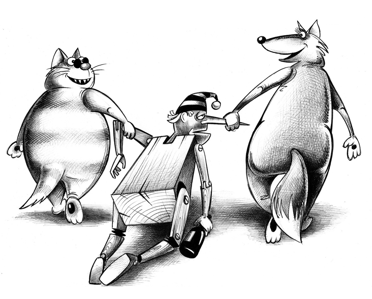 КАРИКАТУРА ОТ ХУДОЖНИКА-КАРИКАТУРИСТА  СЕРГЕЯ КОРСУНА ИЗ ЕГО СЕРИИ" БУ-РА-ТИ-НО !"