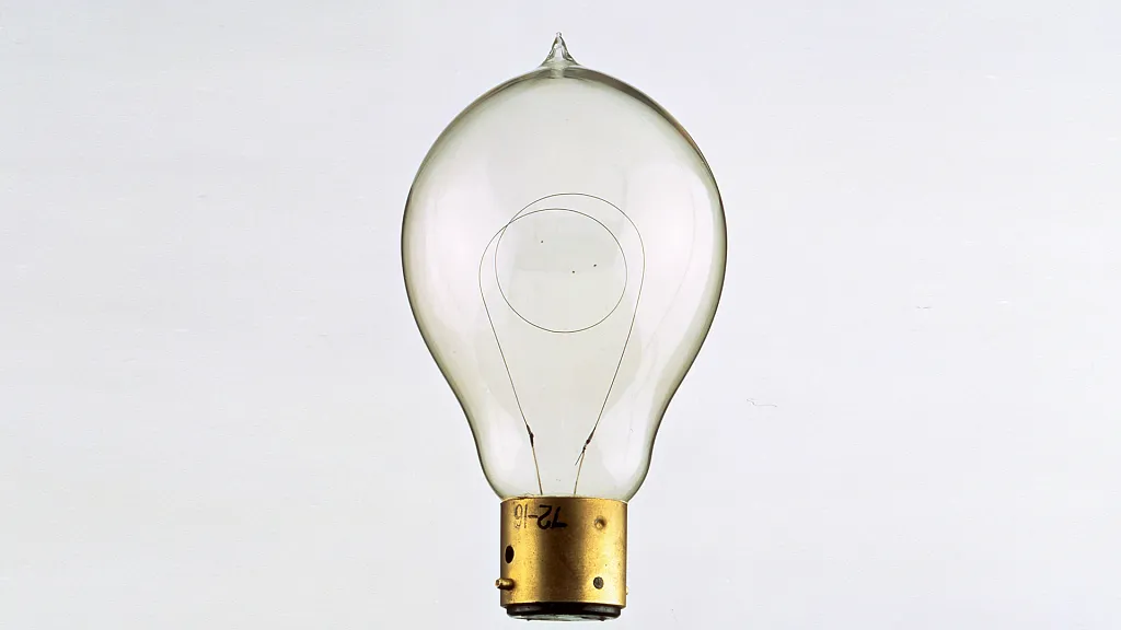 Первая лампа накаливая Philips, 1892 год